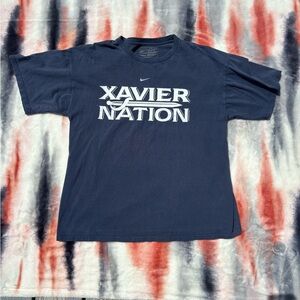 Vintage Team Nike Xavier Nation Tshirt Men Size Large